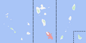Range map of Gymnophthalmus pleii
